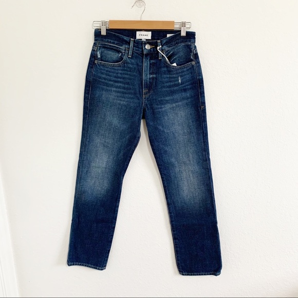 Frame Le Pixie Hollywood Straight Leg Jeans 24 - Picture 3 of 12